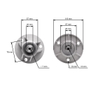 Mandrela žacího nože pro zahradní traktory Castel Garden Honda Oleomac Solo Stiga Viking (OEM 1136-0479-01 382207200/1 6151 700 3500 82207200 CG82207-200-H0)