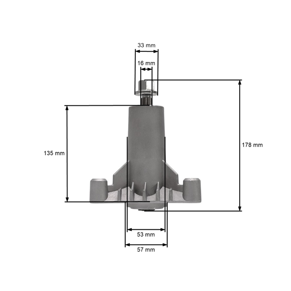 Mandrela žacího nože pro zahradní traktory Husqvarna Jonsered Partner McCulloch Craftsman Poulan (OEM 532130794 130794)