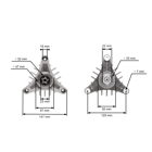 Mandrela žacího nože pro zahradní traktory Husqvarna Jonsered Partner McCulloch Craftsman Poulan (OEM 532130794 130794)