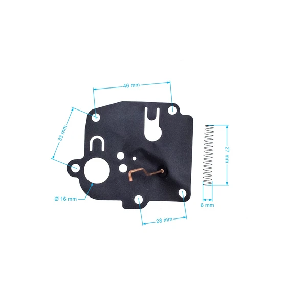 Membrána karburátoru pro motory Briggs & Stratton (OEM 299636 391643 391681)