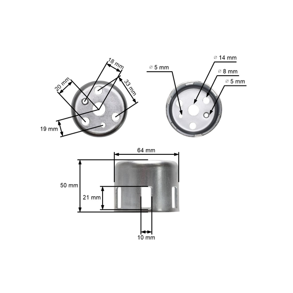 Miska štartéra pre motory Honda GX120 GX160 GX200 výkon 5,5 PS - 6,5 PS