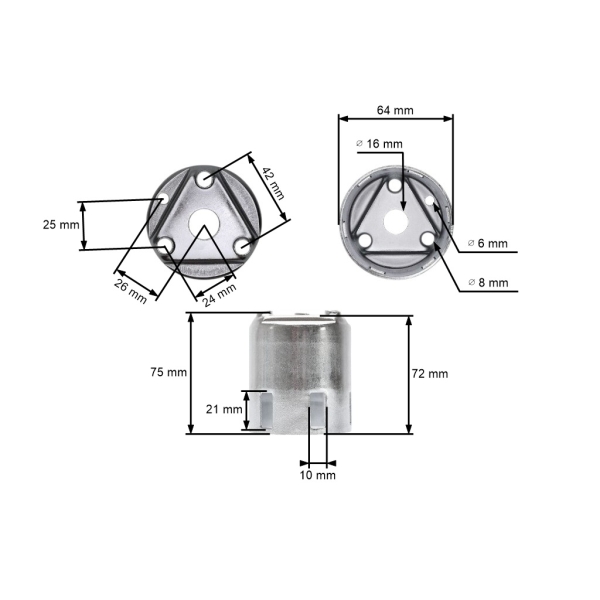 Miska startéru pro motory Honda GX340 GX390 výkon 11,0 PS - 13,0 PS (OEM 28451ZE3W01 28450-ZE3-W11 28451-ZE3-W01)
