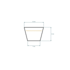 Mitsuboshi klínový řemen pohonu nožů Castelgarden F72 13 mm x 1250 mm x 1300 mm (35061423/0, 135061423/0, 35061424/0, 135061424/0)