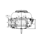 Motor Zongshen GB680 výkon 22,0 PS objem motoru 680 ccm horizontální hřídel