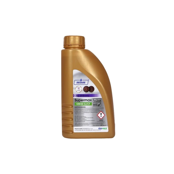 Motorový olej Supermax 4T 0,6 L 10W30 SJ/CF pro motorové sekačky traktory a další zahradní techniku