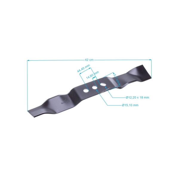Mulčovací nůž 42 cm (16") pro Čínské motorové sekačky a sekačky z hobbymarketů NAC