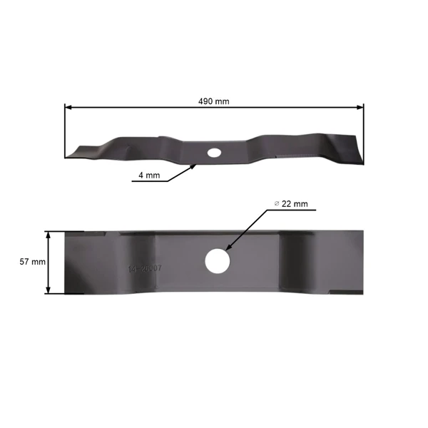 Mulčovací nůž 49 cm (19") pro zahradní traktory Murray (OEM 095104E701MA 095104E701 95104E701 095104E701WMA)