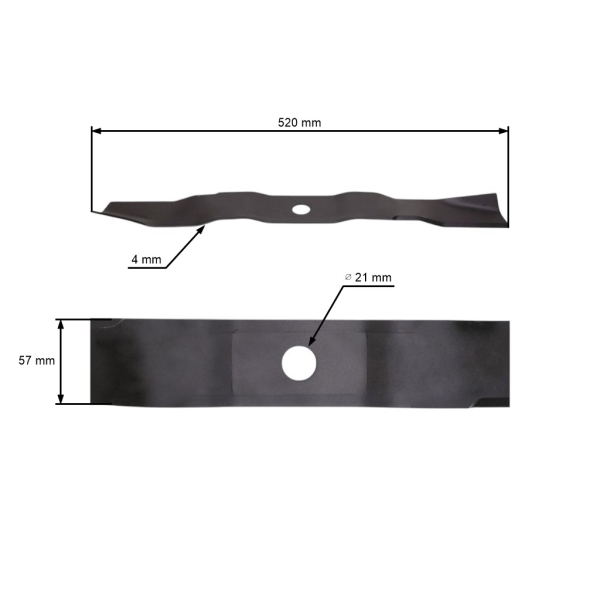 Mulčovací nůž 52 cm (20") pro zahradní traktory Murray (OEM 95103 095103MA 095103E701 095103E701MA)