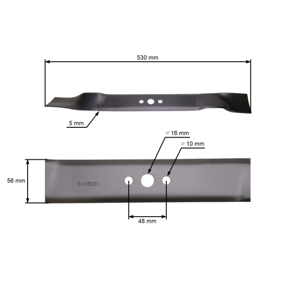 Mulčovací nůž 53 cm (21") pro motorové sekačky Husqvarna Partner McCulloch Poulan (OEM 532159267 531008020 532165833 532406712)