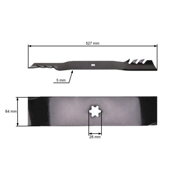 Mulčovací nůž Oregon 52,7cm (21