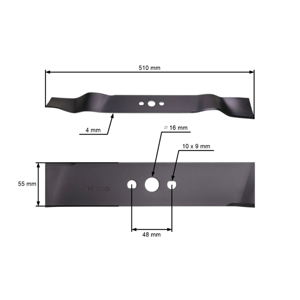 Mulčovacia čepeľ 51 cm (20") pre Hortmasz Dym Daye Castorama