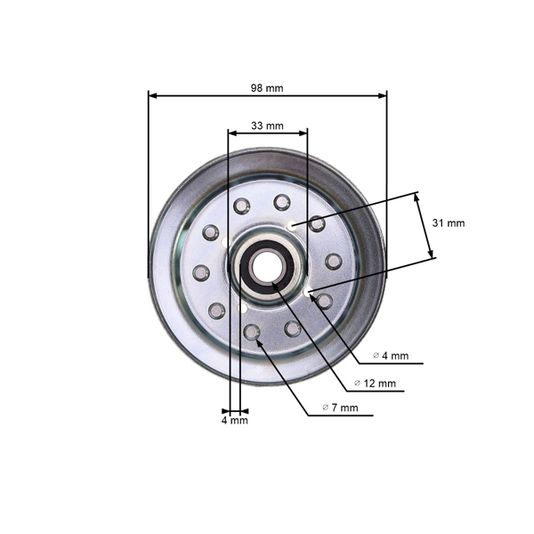 Napínací kladka klínového řemene pro zahradní traktory AL-KO Alko Stihl Viking Brill Marina Masport (OEM 6170 760 1291 464454 464459 514106 464099)