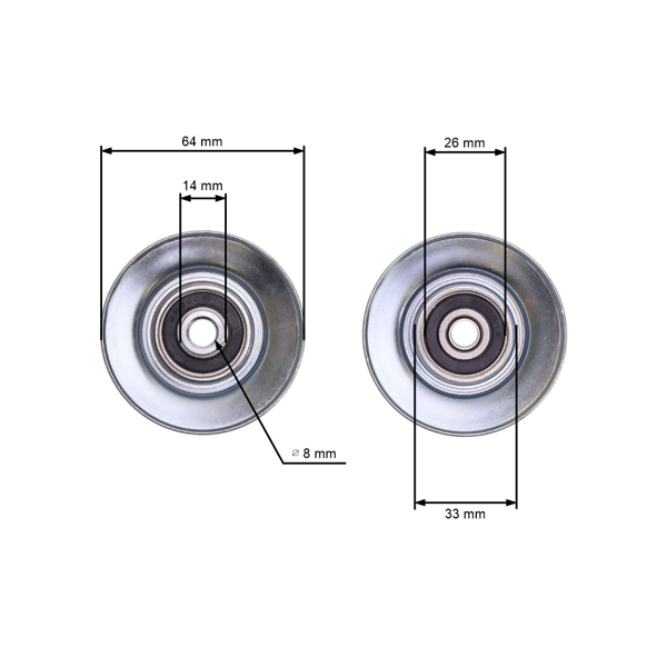 Napínacia kladka klinového remeňa pre záhradné traktory Husqvarna Partner Jonsered McCulloch Poulan Craftsman (OEM 532199534 532179050 532186007 532199532)