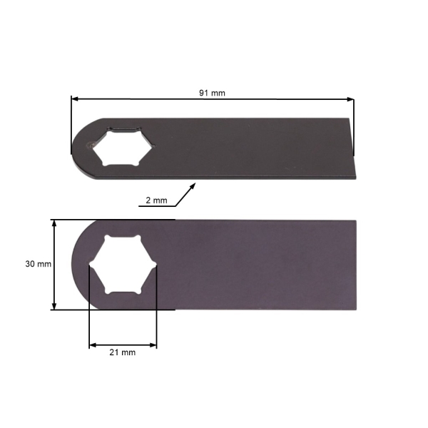 Nůž 9,1 cm (4") pro vertikukátory Kynast Topgarden MTD Gutbrod (OEM 742-0825 742-0825A 00.1857.38 111.000.369)