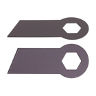 Nůž 9,3 cm (4") 18 ks. pro vertikukátory Castorama Hecht 5654