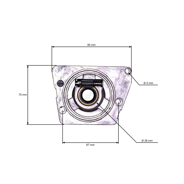 Olejové čerpadlo pro motorové pily Husqvarna 61 66 266 268 272XP Jonsered 625 630 670 (OEM 501512501)