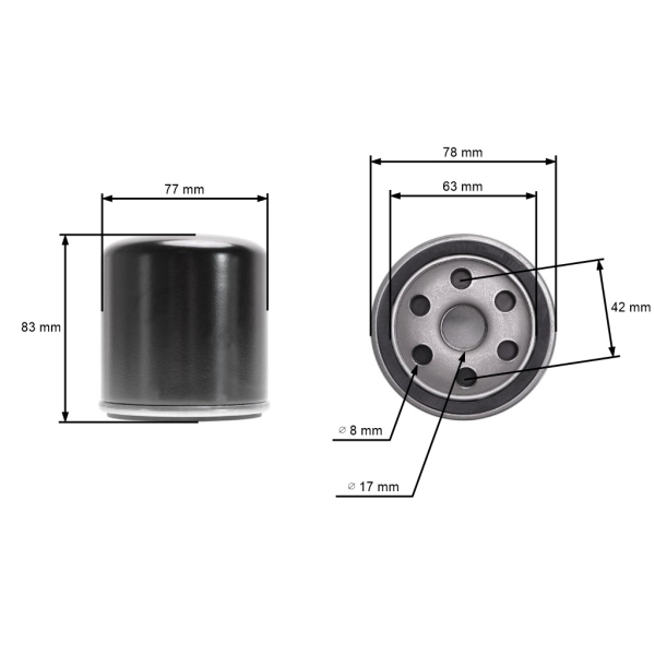 Olejový filtr pro motory a značky Briggs & Stratton Vanguard Tecumseh Iseki Kohler Kawasaki John Deere Husqvarna (OEM 004153 4153 491056 491056S 805255 )