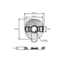 Opravárenská sada startování pro motory Honda GX120 GX160 GX200 výkon 5,5 PS - 6,5 PS