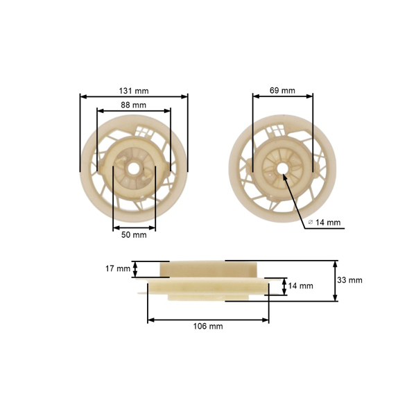 Opravárenská sada startování pro motory Honda GX120 GX160 GX200 výkon 5,5 PS - 6,5 PS