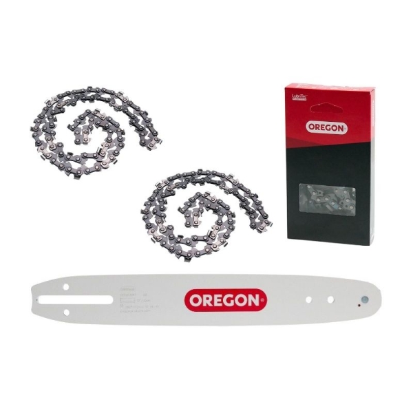Oregon Combo set vodící lišta 30 cm + 2 x pilový řetěz pro motorové pily Husqvarna 136 140 141 236 Partner 350 351 Dolmar 100 101 102 Oleomac 931 940 Jonsered 2035 CS2138 CS2234