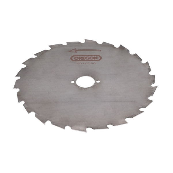 Oregon Maxi ocelový univerzální nůž 22 zubý rozměr 200 mm x 1,5 mm otvor 25,4 mm pro křovinořezy a motorové vyžínače Stihl Husqvarna Partner Jonsered Oleomac Dolmar Makita Honda