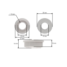 Oregon univerzální plastové kolo 175 mm pro sekačky s redukcí na vnitřní průměr 8,2 mm 10,2 mm 12,2 mm 12,7 mm