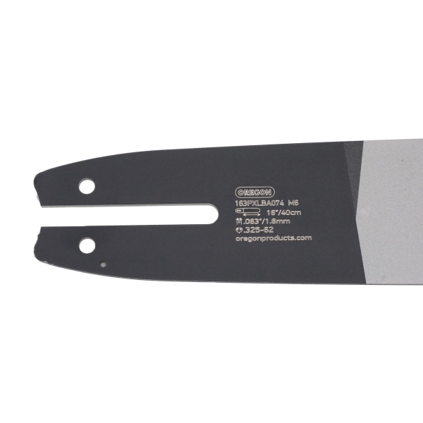 Oregon vodící lišta 163PXLBA074 16" (40 cm) .325" .063" (1,6 mm) + 2 x HS PARTS pilový řetěz 62 článků hranatý zub pro Stihl 012 021 023 025 MS210 MS230 MS250 MS251