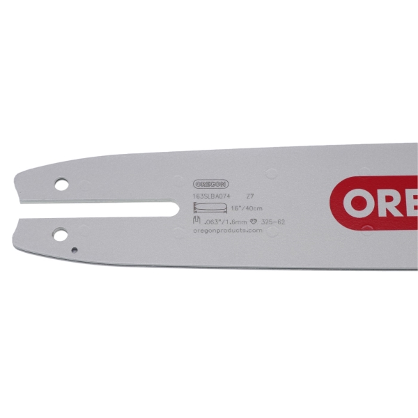 Oregon vodící lišta 163SLBA074 16" (40 cm) .325" .063" (1,6 mm) + 2 x HS PARTS pilový řetěz 62 článků hranatý zub pro Stihl 012 021 023 025 MS210 MS230 MS250 MS251