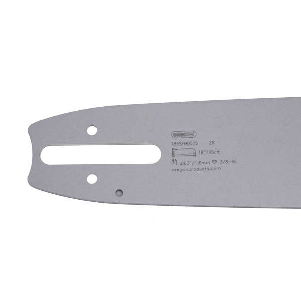 Oregon vodící lišta 183SFHD025 18" (45 cm) 3/8" .063" (1,6 mm) + 2 x HS PARTS pilový řetěz 66 článků hranatý zub pro Stihl 029 031 032 034 041 042 036 044 048 056 066 MS290 MS310 MS360 MS361 MS362 MS391 MS440 MS441 MS462 MS460 MS640 MS660