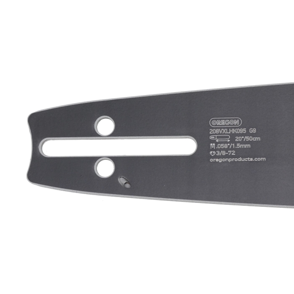 Oregon vodící lišta 208VXLHK095 20" (50 cm) 3/8" .058" (1,5 mm) + 2 x HS PARTS pilový řetěz 72 článků hranatý zub pro Husqvarna 36 45 55 136 154 254 257 262 345 346 357 435 445 460 Jonsered 2054 2152 2155 CS2149W Dolmar 109 111 112 116