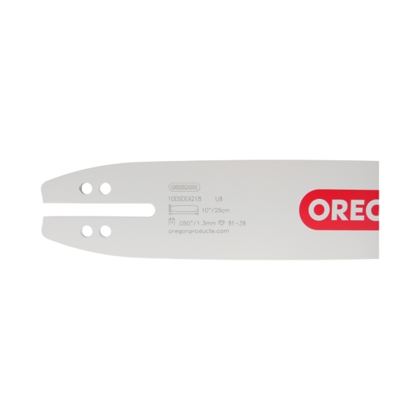 Oregon vodící lišta SINGLE RIVET 10" (25 cm) 3/8" .050" (1,3 mm) pro Bosch KS400S GK1630 Echo PP1200 PP1400 PPT231 PPT260 Alpina 330 380 Ryobi CS36C HC31 CS41 McCulloch 12E Electramac 14ES