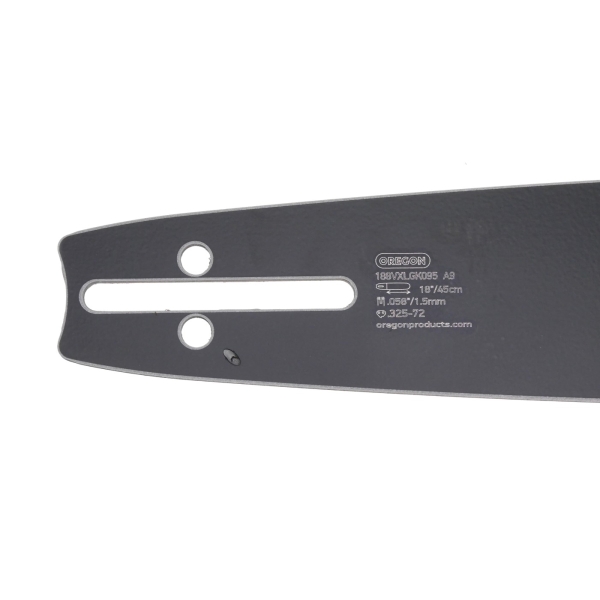 Oregon vodící lišta VERSACUT 18" (45 cm) .325" .058" (1,5 mm) pro Husqvarna 36 45 55 136 154 254 257 262 345 346 357 435 445 460 Jonsered 2054 2152 2155 CS2149W Dolmar 109 111 112 116 Oleomac 938 946 947 952 962 Solo 639 644 650 665