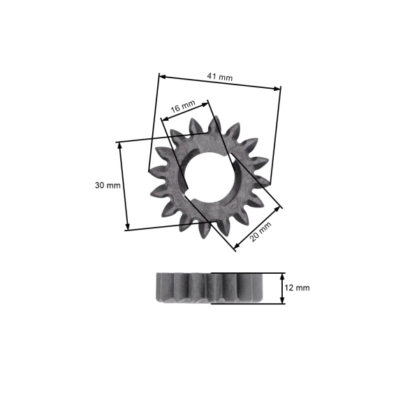Ozubené kolo elektrického startéru pro motory Briggs & Stratton Craftsman Toro AL-KO Alko výkon 8,0 PS - 25,0 PS originální díl (OEM 691280 693059 695708)