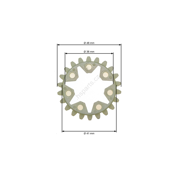 Ozubené kolo olejového čerpadlo pro motorové pily Stihl 038 042AV 048 MS380 MS381 (OEM 11196421501)