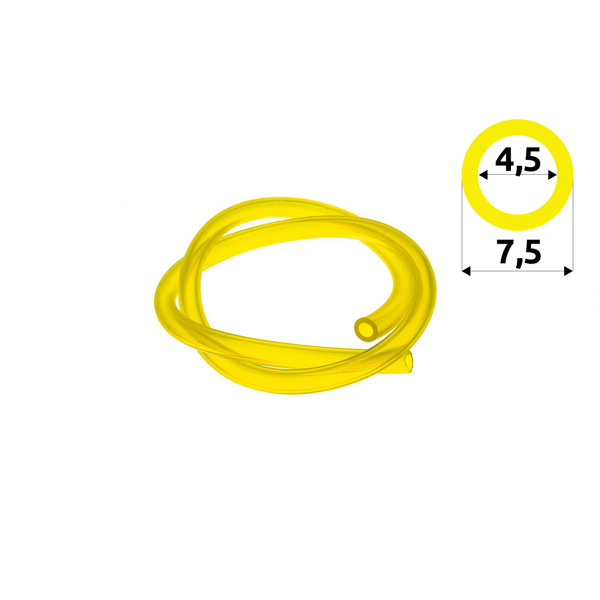 Palivová hadička 4,5 mm x 7,5 mm x 1,0 m