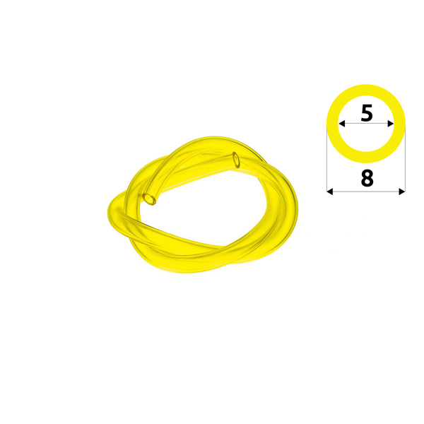 Palivová hadička 5,0 mm x 8,0 mm x 1,0 m
