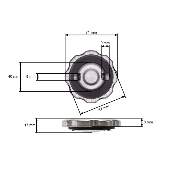 Palivová nádrž pre motory Honda GX240 GX270 (OEM 17510-ZE2-010ZA 17510ZE2020ZA)