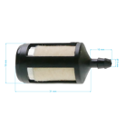 Palivový filter pre motorové píly krovinorezy a ďalšiu záhradnú techniku