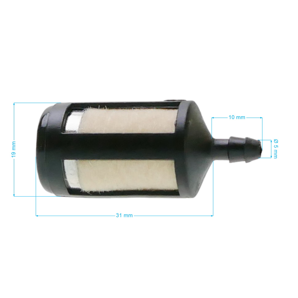 Palivový filter pre motorové píly krovinorezy a ďalšiu záhradnú techniku