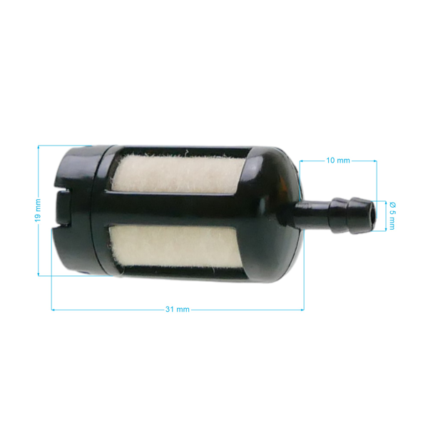 Palivový filter pre motorové píly krovinorezy a ďalšiu záhradnú techniku