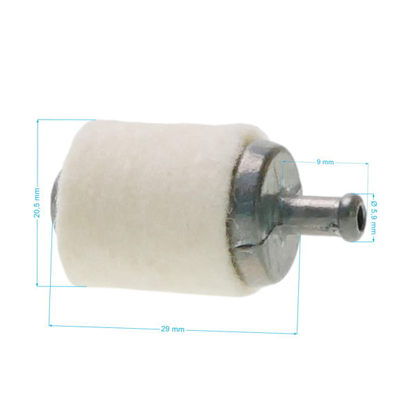 Palivový filter pre motorové píly krovinorezy a ďalšiu záhradnú techniku