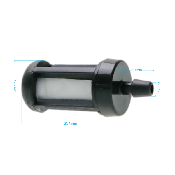 Palivový filter pre motorové píly krovinorezy a ďalšiu záhradnú techniku