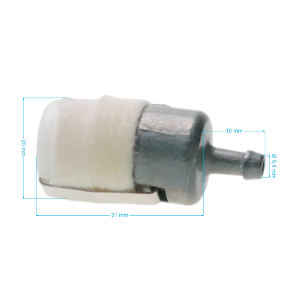 Palivový filter pre motorové píly krovinorezy a ďalšiu záhradnú techniku