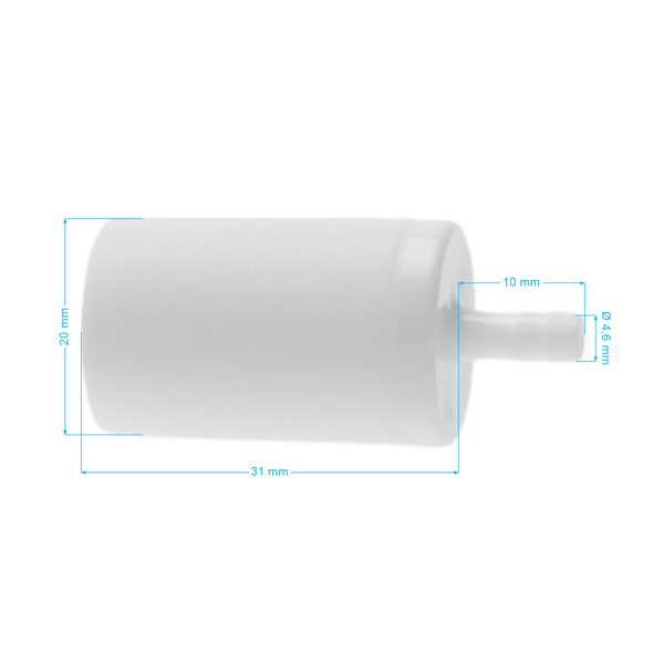 Palivový filter pre motorové píly krovinorezy a ďalšiu záhradnú techniku