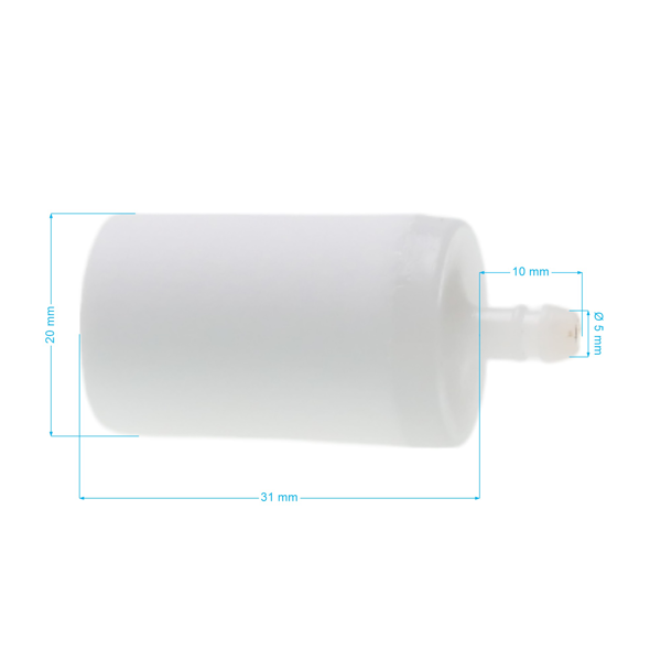 Palivový filter pre motorové píly krovinorezy a ďalšiu záhradnú techniku