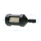 Palivový filter pre záhradnú techniku