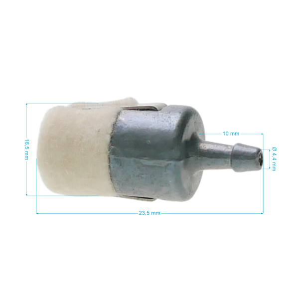 Palivový filtr pro motorové pily křovinořezy a další zahradní techniku