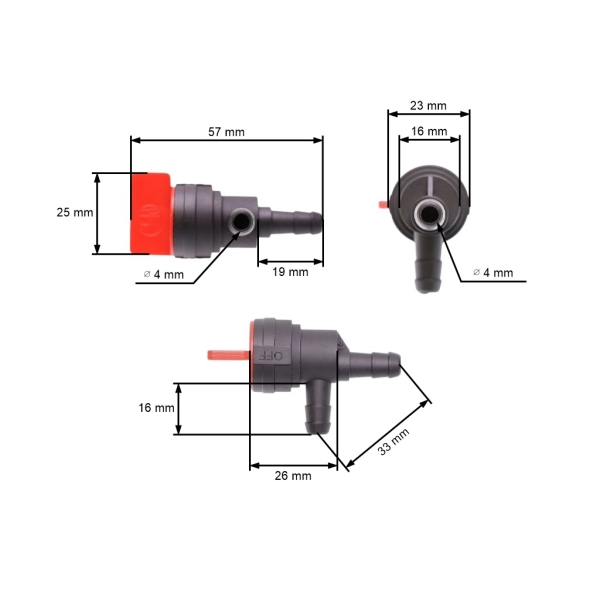 Palivový ventil pro motory Briggs & Stratton Tecumseh (OEM 494769 697944 698181 35857 32961)