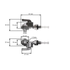 Palivový ventil s filtrovým závitom M10 x 1,25