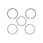 Pístní kroužky pro motory Honda GX160 GXV160 68 mm (OEM 13010-ZF1-023 13010-ZL0-003)